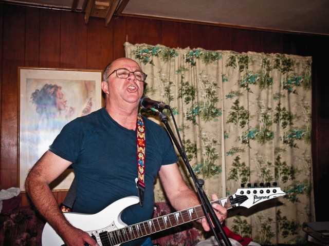Faron Collins playing an Ibanez RG350DX